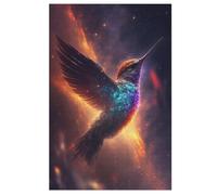 Puzzle de madera de 1000 piezas, para adultos, pájaro Hummingbird, desafío cerebro, juego de juguete (78 x 53 cm)