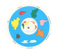 Puzzle de madera de 7 continentes, rompecabezas de mapa del mundo continente, juego de mapas del mundo para que los niños aprendan algo sobre los países geografía regalos para niños de 3 años de edad