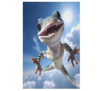 Puzzle de madera de camaleón de 1000 piezas para adultos, puzle de madera - presión reducida difícil imposible para 12 + niños (78 x 53 cm)