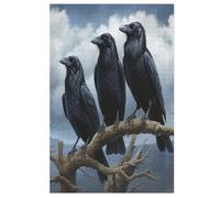 Puzzle de madera de cuervo, 1000 piezas, puzles clásicos para adultos y niños, kit de bricolaje, juguete de madera, regalo único (78 x 53 cm)