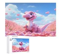 Puzzle de madera de dinosaurios, 1000 piezas, para adultos, juguete educativo clásico, juego educativo para niños, rompecabezas desafiante (75 x 50 cm)