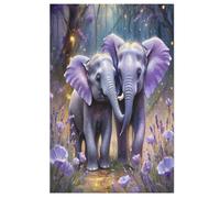 Puzzle de madera de elefante, 1000 unidades, para adultos, adolescentes, para aliviar el estrés, rompecabezas familiar, póster de 1000 piezas, juego educativo, regalo (78 x 53 cm)