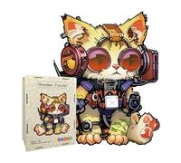 Puzzle De Madera De Gato - Juguetes De Puzzle En Forma De Animales,Juego De De Gato con Auriculares | para Adultos, Hombres Y Mujeres, Familia Y Amigos, Decoración De