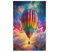 Puzzle de madera de globo aerostático de 1000 piezas, para adultos y niños a partir de 12 años, gran regalo para adultos (78 x 53 cm)