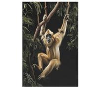 Puzzle de madera de mono de 1000 piezas, para adultos, presión reducida, difícil e imposible, para 12 + niños (78 x 53 cm)
