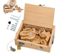 Puzzle de Madera Dinosaurios Bloques de Construcción Educativos para | Madera Para Edad 0-3 Años Niños Niñas Cumpleaños Vacaciones Exterior Interior Hogar Fiesta