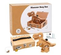 Puzzle de Madera Dinosaurios Juguete Educativo de Aprendizaje Dinosaurio | infantiles Para Edad 0-3 Años Niños Niñas Cumpleaños Vacaciones Exterior Interior Hogar Fiesta