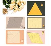 Puzzle de madera - Juego de pensamiento irregular, juego familiar con hueso para adolescentes | Brainteaser de madera para niños y adultos, escuela, dormitorio, mesa, sala de juegos, sala de estar