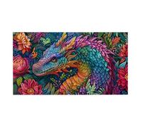 Puzzle de Madera para Adultos 1312 Piezas - Dragón de Color, Obra de Arte de Juego de Rompecabezas para Adultos, Puzzle de Impresión de Alta Definición Multicolor, Pasatiempo Creativo Regalo b-58