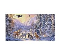 Puzzle de Madera para Adultos 1312 Piezas - Lobo de Invierno, Obra de Arte de Juego de Rompecabezas para Adultos, Puzzle de Impresión de Alta Definición Multicolor, Pasatiempo Creativo Regalo b-152