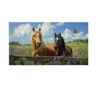 Puzzle de Madera para Adultos 2444 Piezas - Caballos Rurales, Obra de Arte de Juego de Rompecabezas para Adultos, Puzzle de Impresión de Alta Definición Multicolor, Pasatiempo Creativo Regalo b-764