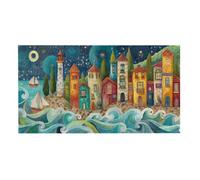 Puzzle de Madera para Adultos 2444 Piezas - Ciudad Marina, Obra de Arte de Juego de Rompecabezas para Adultos, Puzzle de Impresión de Alta Definición Multicolor, Pasatiempo Creativo Regalo b-328