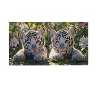 Puzzle de Madera para Adultos 2444 Piezas - Lindo Tigre Blanco, Obra de Arte de Juego de Rompecabezas para Adultos, Puzzle de Impresión de Alta Definición Multicolor, Pasatiempo Creativo Regalo b-587