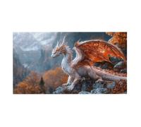 Puzzle de Madera para Adultos 2444 Piezas - Paisaje de dragón, Obra de Arte de Juego de Rompecabezas para Adultos, Puzzle de Impresión de Alta Definición Multicolor, Pasatiempo Creativo Regalo b-639