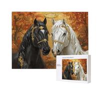 Puzzle de Madera para Adultos 4000 Piezas - Caballos Animales, Obra de Arte de Juego de Rompecabezas para Adultos, Puzzle de Impresión de Alta Definición Multicolor, Pasatiempo Creativo Regalo d-474