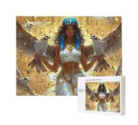 Puzzle de Madera para Adultos 4000 Piezas - Egipto Reina, Obra de Arte de Juego de Rompecabezas para Adultos, Puzzle de Impresión de Alta Definición Multicolor, Pasatiempo Creativo Regalo d-8