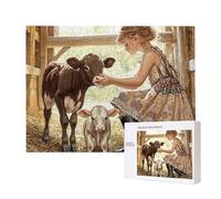 Puzzle de Madera para Adultos 4000 Piezas - Granja Chica, Obra de Arte de Juego de Rompecabezas para Adultos, Puzzle de Impresión de Alta Definición Multicolor, Pasatiempo Creativo Regalo d-550