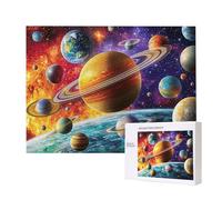 Puzzle de Madera para Adultos 4000 Piezas - Universo Planeta, Obra de Arte de Juego de Rompecabezas para Adultos, Puzzle de Impresión de Alta Definición Multicolor, Pasatiempo Creativo Regalo d-916