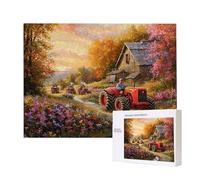 Puzzle de Madera para Adultos 6000 Piezas - Granja Tractor, Obra de Arte de Juego de Rompecabezas para Adultos, Puzzle de Impresión de Alta Definición Multicolor, Pasatiempo Creativo Regalo d-553