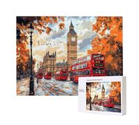 Puzzle de Madera para Adultos 6000 Piezas - Londres Big Ben, Obra de Arte de Juego de Rompecabezas para Adultos, Puzzle de Impresión de Alta Definición Multicolor, Pasatiempo Creativo Regalo d-463