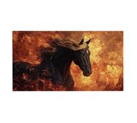 Puzzle de Madera para Adultos 900 Piezas - Caballo de Fuego, Obra de Arte de Juego de Rompecabezas para Adultos, Puzzle de Impresión de Alta Definición Multicolor, Pasatiempo Creativo Regalo b-528