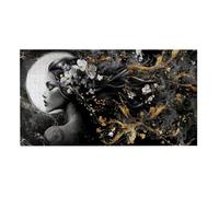Puzzle de Madera para Adultos 900 Piezas - Flores de Mujer, Obra de Arte de Juego de Rompecabezas para Adultos, Puzzle de Impresión de Alta Definición Multicolor, Pasatiempo Creativo Regalo b-776