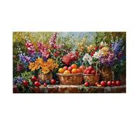 Puzzle de Madera para Adultos 900 Piezas - Flores y Frutas, Obra de Arte de Juego de Rompecabezas para Adultos, Puzzle de Impresión de Alta Definición Multicolor, Pasatiempo Creativo Regalo b-473