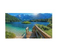 Puzzle de Madera para Adultos 900 Piezas - Paisaje del Lago, Obra de Arte de Juego de Rompecabezas para Adultos, Puzzle de Impresión de Alta Definición Multicolor, Pasatiempo Creativo Regalo b-375
