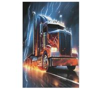 Puzzle de madera para camiones, 1000 piezas, rompecabezas clásicos para adultos y niños, kit de bricolaje, juguete de madera, regalo único, 78 x 53 cm