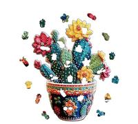 Puzzle de madera | Puzzle de plantas de madera como juego de pensamiento para correr cerebral, arte, para adultos, adolescentes y niños
