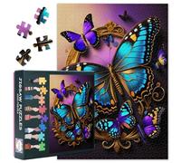 Puzzle de mariposas de 1000 piezas para adultos, insectos vintage, rompecabezas difíciles y desafiantes (70 x 50 cm), regalo para la noche de juegos familiares y accesorios para el hogar