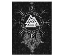 Puzzle de mito vikingo, 500 piezas, rompecabezas de madera, adecuado para adultos y niños a partir de 12 años, gran regalo, 55 × 41 cm