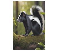 Puzzle de mofeta de 1000 piezas, puzle de madera para adultos y niños, rompecabezas imposible, juego de habilidad para toda la familia (78 x 53 cm)