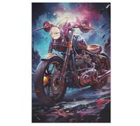 Puzzle de moto de 1000 piezas, artesanía de madera, rompecabezas moderno de alta calidad, DIY, para adultos y niños a partir de 12 años, 78 x 53 cm