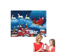 Puzzle de Navidad, de cartón, Juego Educativo de Deseos navideños para niños de 2 a 8 años