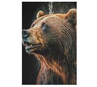 Puzzle de oso, 1000 piezas, puzle de madera para adultos y niños a partir de 12 años, juguete educativo (78 x 53 cm)