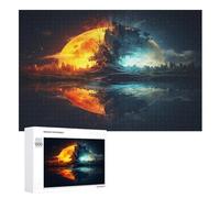 Puzzle de paisaje de fantasía para adultos, 1000 piezas, tablero reciclado de alta calidad, para aprender, juguetes educativos, juegos familiares, puzzle de madera para niños (75 x 50 cm)