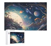 Puzzle de paisaje de fantasía para adultos, 1000 piezas, tablero reciclado de alta calidad, para aprender, juguetes educativos, juegos familiares, puzzle de madera para niños (75 x 50 cm)