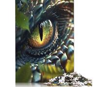 Puzzle de papel de 1000 piezas "Ojo de Serpiente" para adultos, rompecabezas rectangular creativo, juego de desafío para el ejercicio del cerebro, regalo 38 x 26 cm/1000 piezas