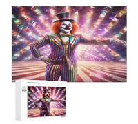 Puzzle de payaso de circo, 1000 piezas, adecuado para adultos y niños a partir de 12 años, gran regalo (75 x 50 cm)