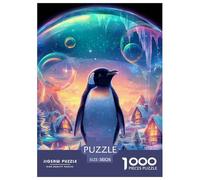 Puzzle De Pingüinos Lindos 1000 Piezas para La Familia - Tiempo De Calidad Y Diversión 38x26cm/1000pcs