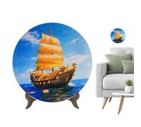 Puzzle De Plato con El Soporte Expositor Y De Escritorio En 3D