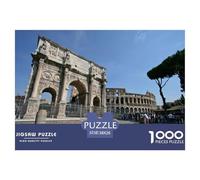 Puzzle De Roma 1000 Piezas para La Familia - Tiempo De Calidad Y Diversión, Fabricado En Cartón Ecológico De Gran Resistencia 38x26cm/1000pcs