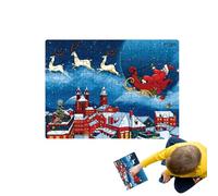 Puzzle de Santa Claus - Gran de Deseos de Navidad del Padre,Juego Educativo Puzzles para niños y niñas, Regalo de cumpleaños