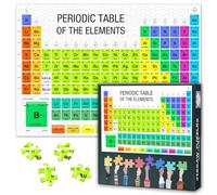 Puzzle de tabla periódica de los elementos, 1000 piezas, para adultos, incluye nuevos elementos, Nihonium Moscovium, tenness Oganesson, desafío para fans de la química, regalo