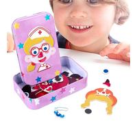 Puzzle de viaje para niños, juguetes, rompecabezas magnéticos - Puzzle para vestir al personaje y cambiar expresión,Puzzle para vestir al personaje y cambiar de expresión, para niños a partir de 3