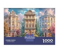 Puzzle Decorativo de 1000 Piezas Gran Mansión Europea, Juego Educativo desafiante con Arquitectura clásica, Regalo para Hombres y Mujeres, 52x38cm