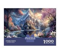 Puzzle Decorativo de 1000 Piezas Reino Fantástico Etéreo, Juego Educativo desafiante con Paisaje mágico para Adultos Mayores de 14 años, 52x38cm