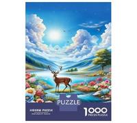 Puzzle Deer de Tierra de Hadas De 1000 Piezas Rompecabezas Hombres Y Mujeres De 1000 Piezas Juego Entretenimiento Creativo 52x38cm/1000pcs