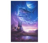 Puzzle del mundo místico, puzles de madera de 1000 piezas, adecuado para adultos y niños a partir de 12 años, gran regalo (78 x 53 cm)